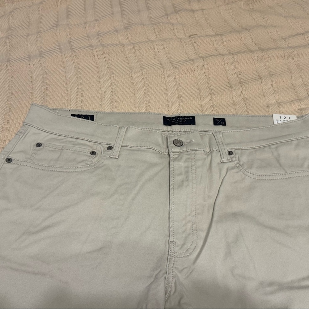 Lucky Slim Straight 121 Slate white Jeans